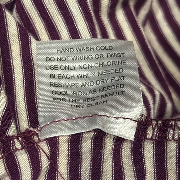 Large Purple and White Striped Long Sleeve - Picture 8 of 8